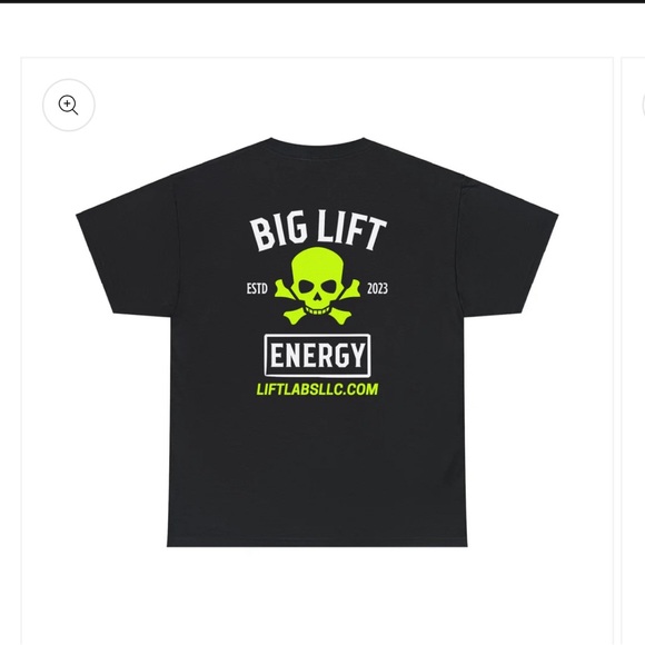 Lift Labs Big Lift Energy Skull Gym Tee Classic Adult Fit 100% Heavy Cot… - Picture 1 of 4